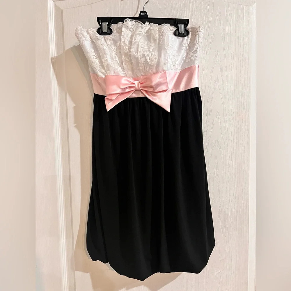 Vintage Jessica McClintock Gunne Sax Tuxedo Dress